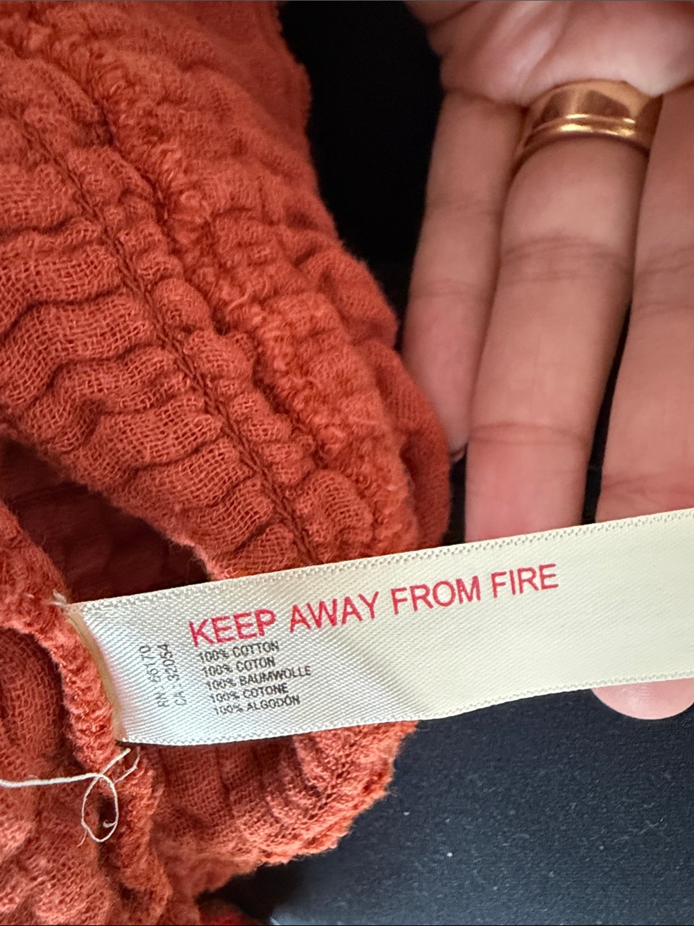 Free People Rust Orange Two-Piece Short Set - Picture 8 of 9